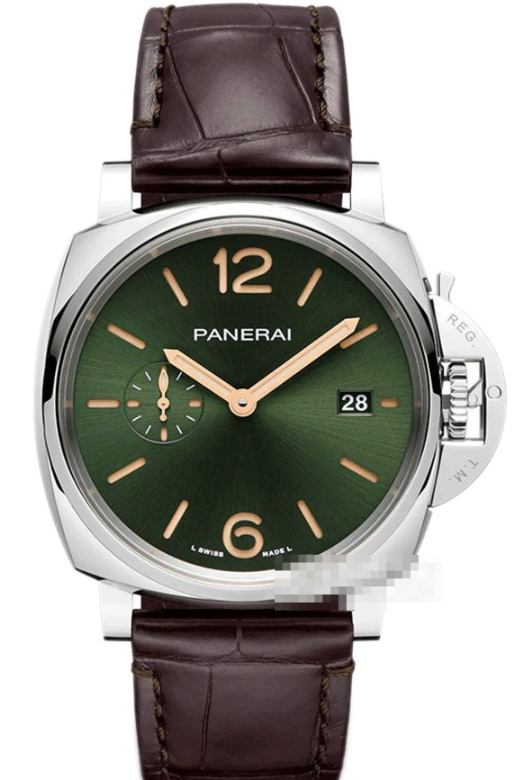 パネライLUMINOR DUE PAM01329 プラチナ&グリーンダイアル_限りなき深み、超軽量プラチナの新次元